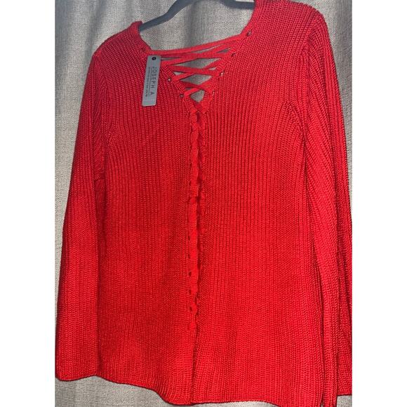 Joseph A Red Sweater - Picture 3 of 6
